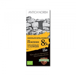Tavoletta Cioccolato Extra Fondente 85% con Zenzero
